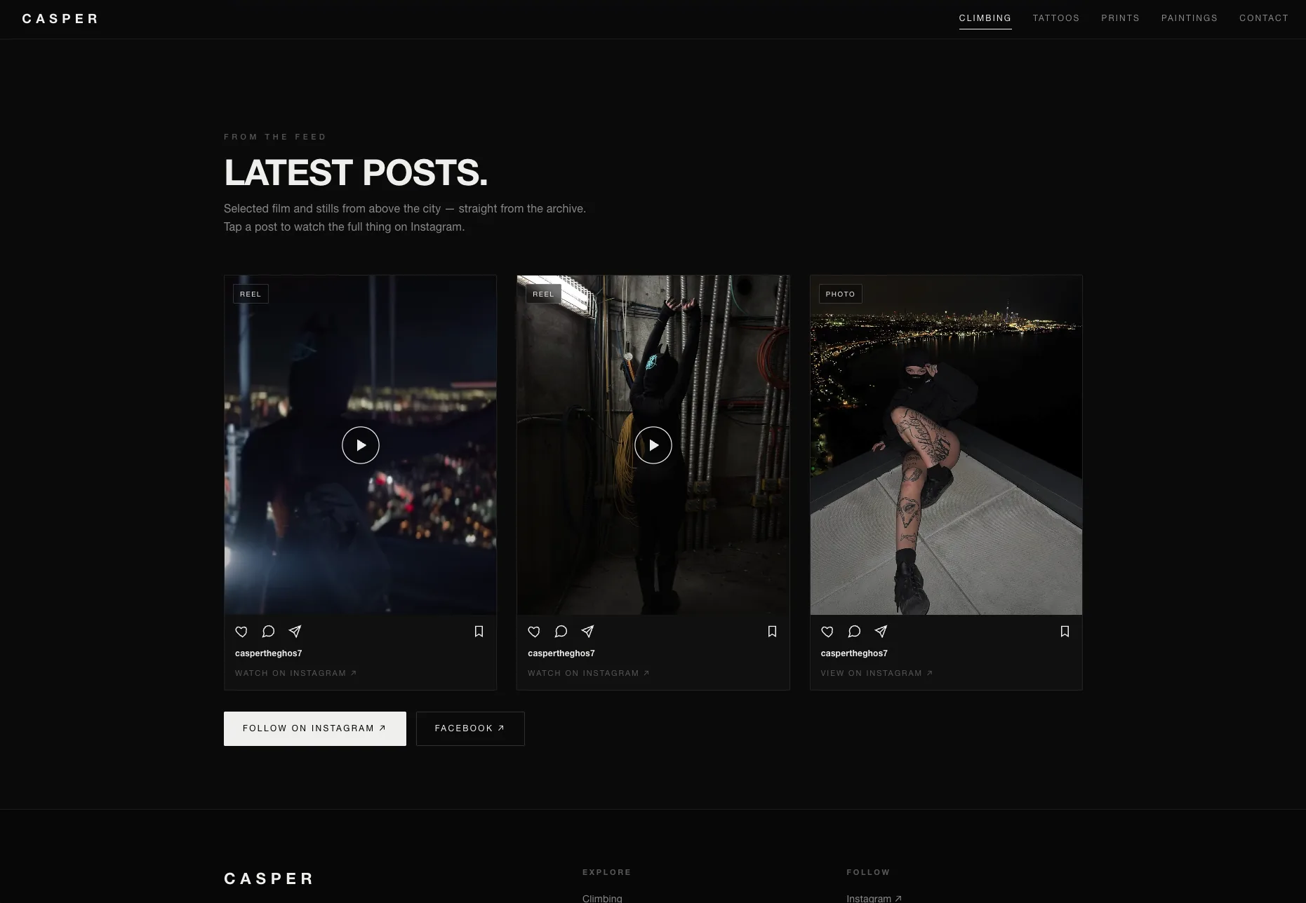Casper climbing archive
