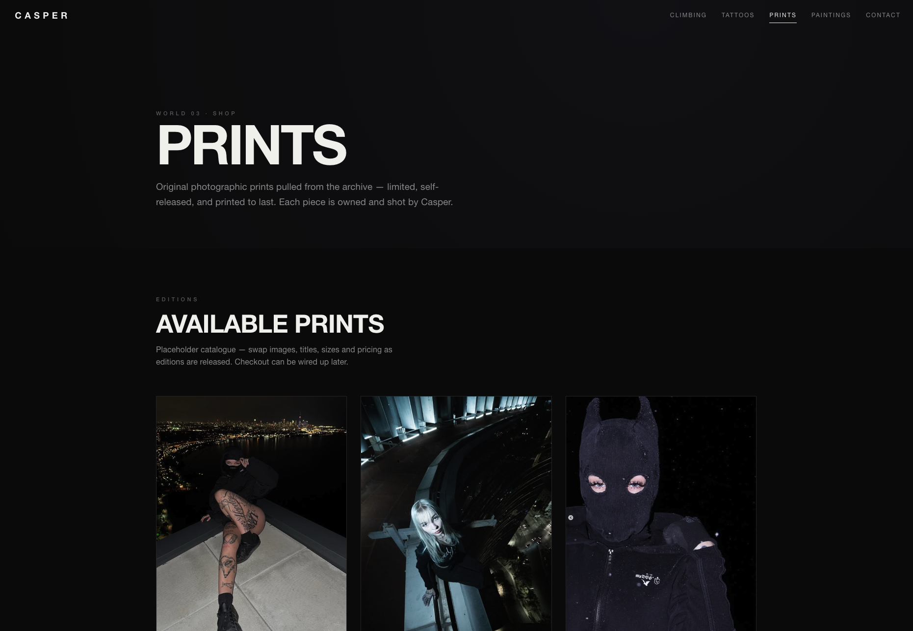 Casper — prints and paintings