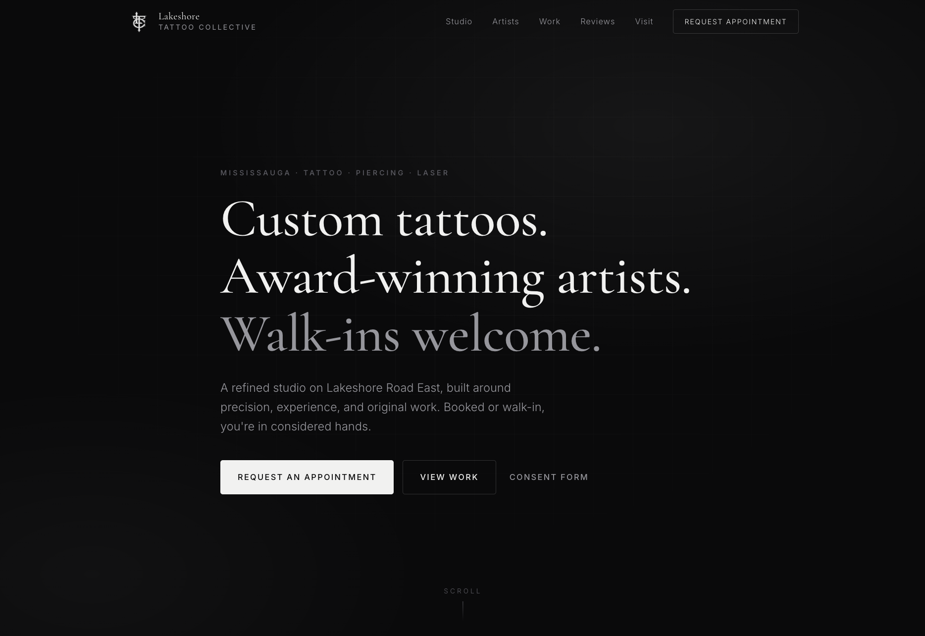 Lakeshore Tattoo Collective — homepage