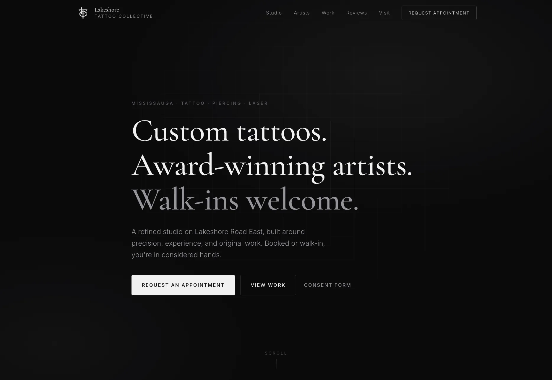 Lakeshore Tattoo Collective homepage