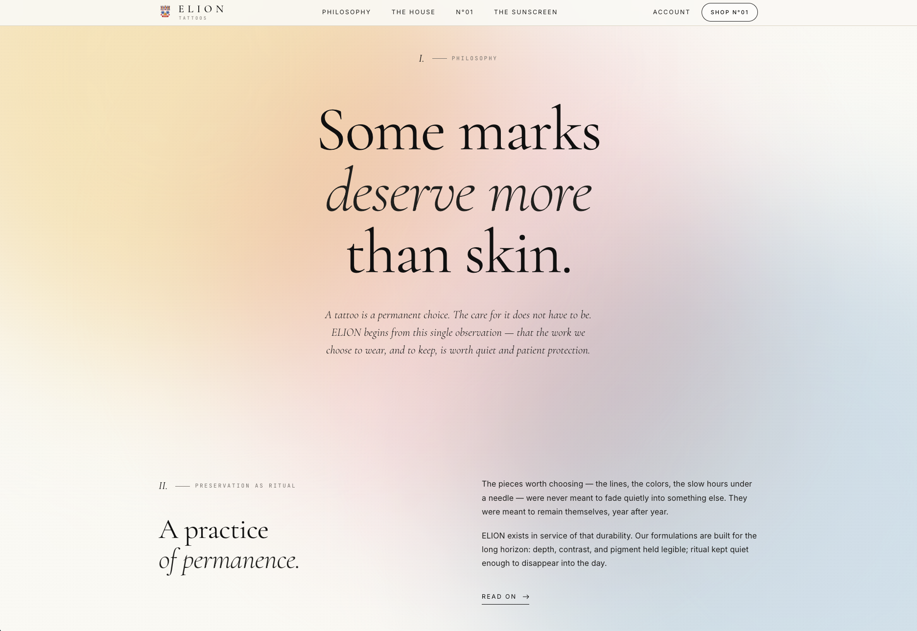 ELION — philosophy section