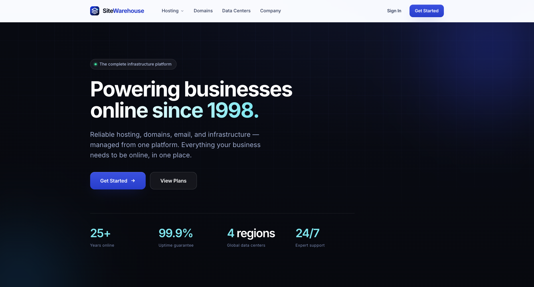 SiteWarehouse — redesigned platform