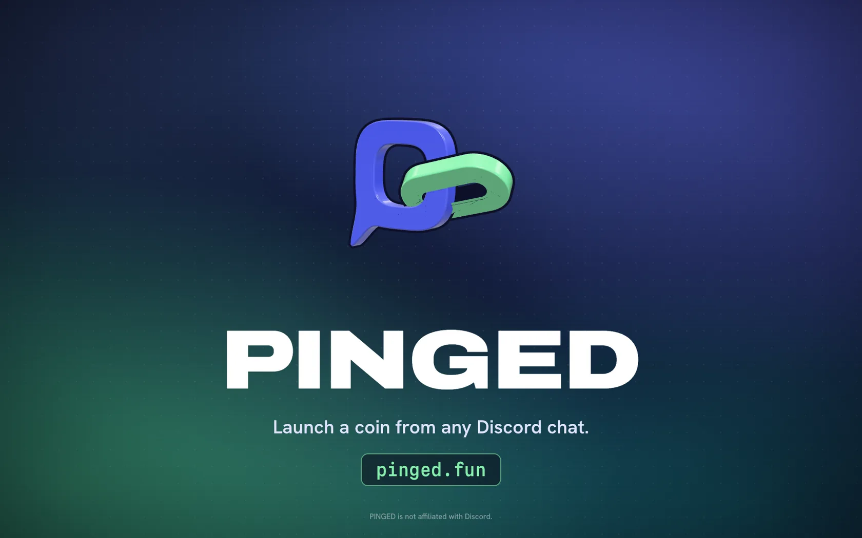 PINGED homepage