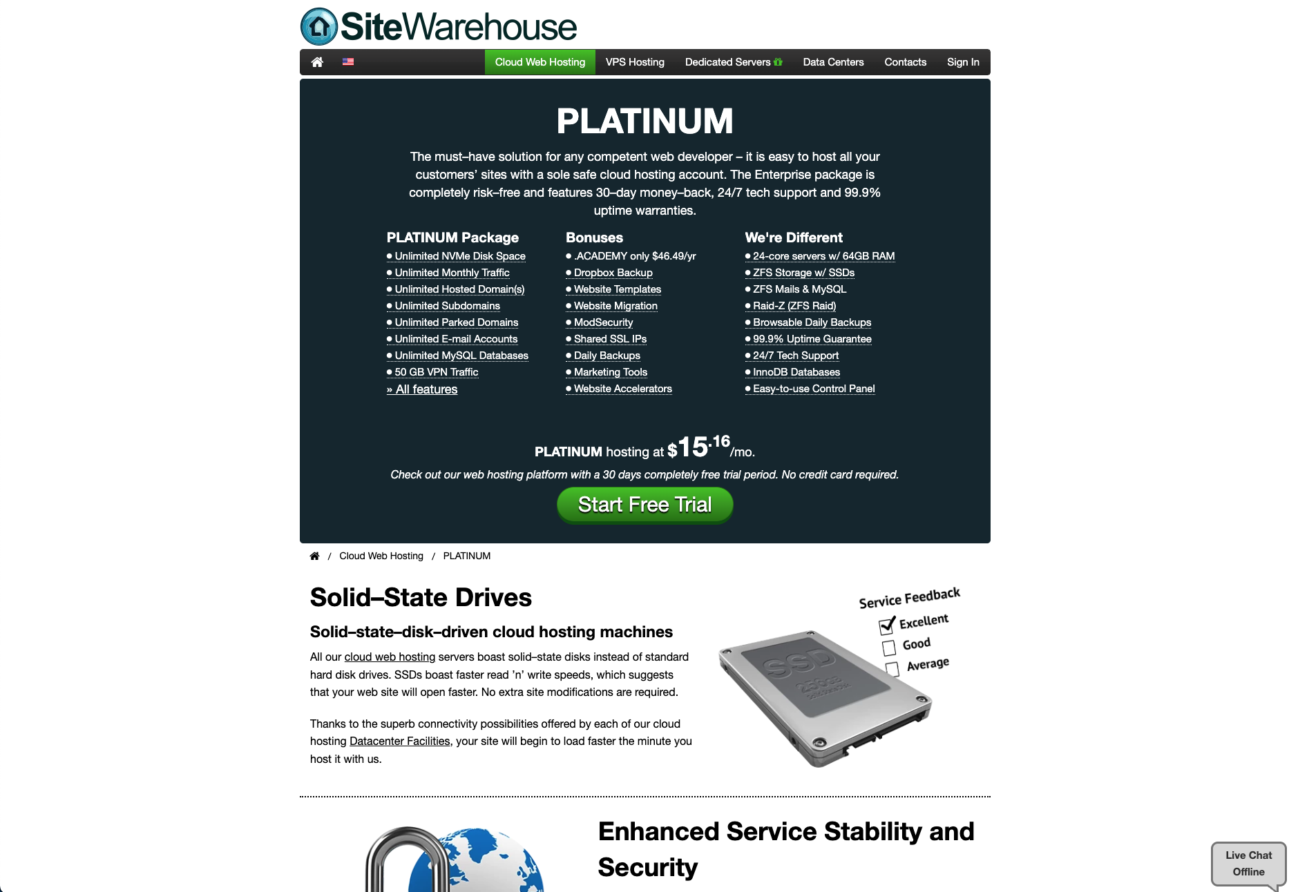 SiteWarehouse — original plan presentation