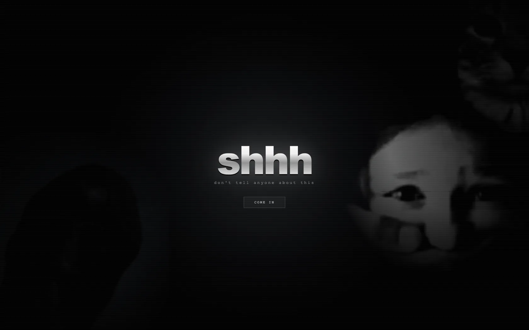 shhh homepage